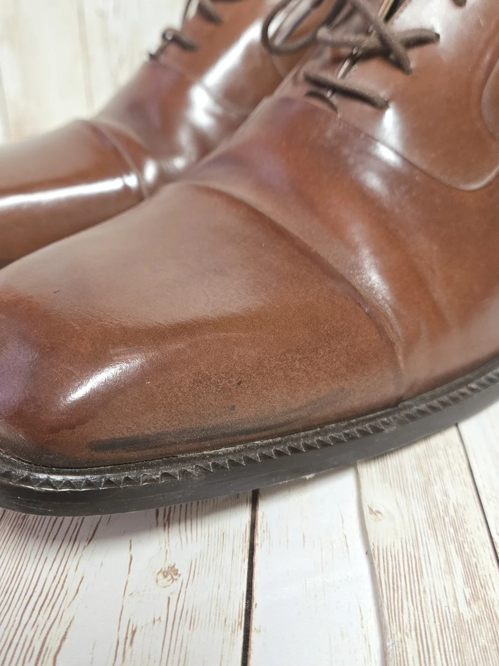 Stacy Adams Brown Leather Cap Toe Oxford Dress Shoes Men’s 12M